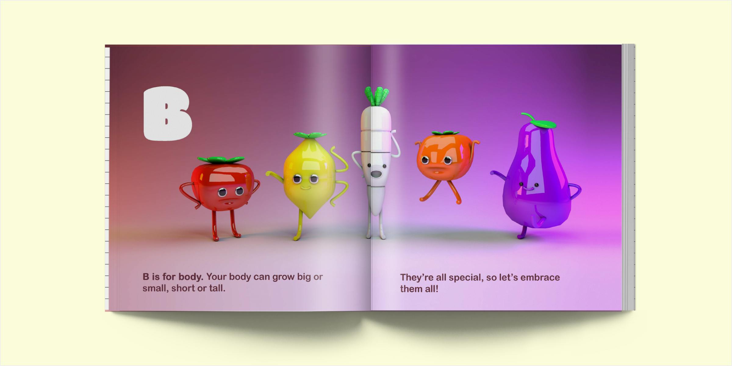 Vegetables are personified as different body types, all are beautiful. Vegetables are personified as different body types, all are beautiful.
