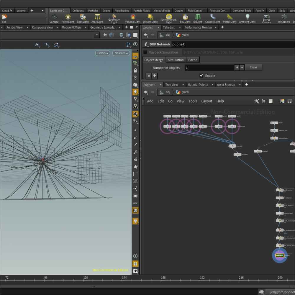 Screenshot of the letter I development in Houdini. Screenshot of the letter I development in Houdini.