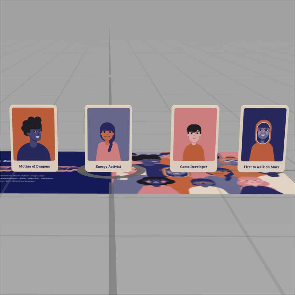 Cards on a 3D Software for an AR interaction Cards on a 3D Software for an AR interaction