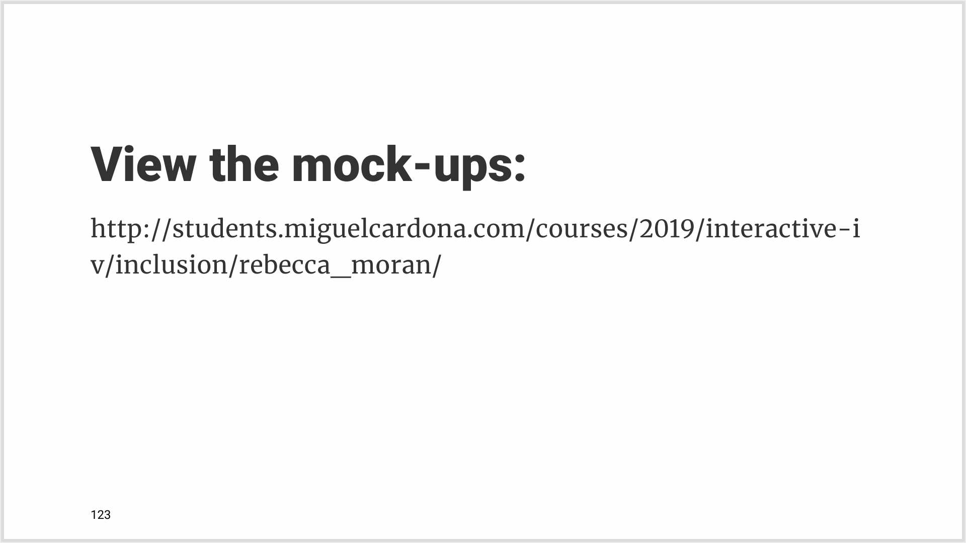 Rebecca Moran’s Process Deck Page Number 124