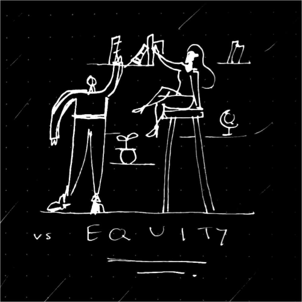 Sketch of Equity layout and illustration Sketch of Equity layout and illustration