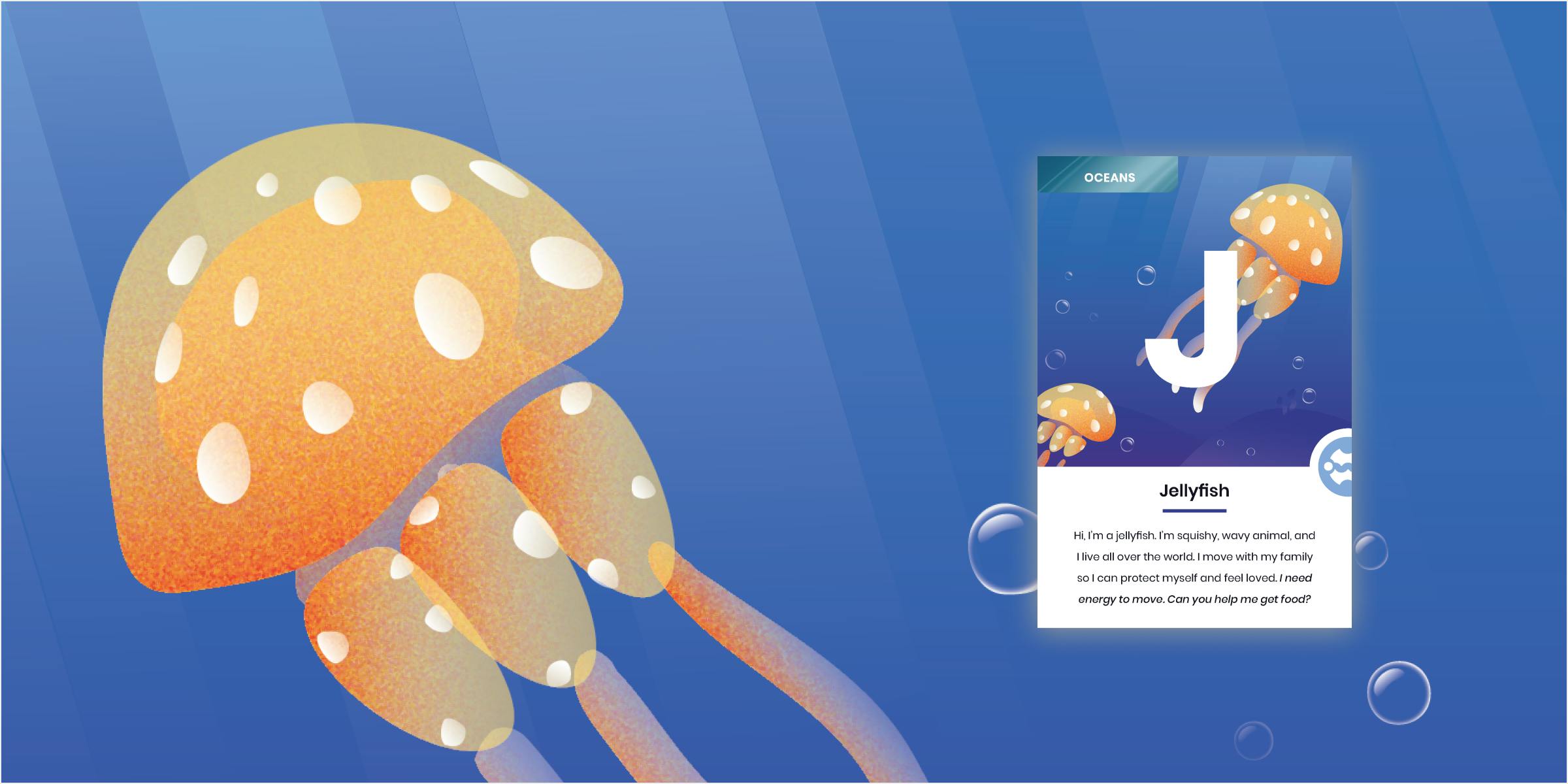 Jellyfish spread. Jellyfish with wavy tentacles and bubbles. Jellyfish spread. Jellyfish with wavy tentacles and bubbles.