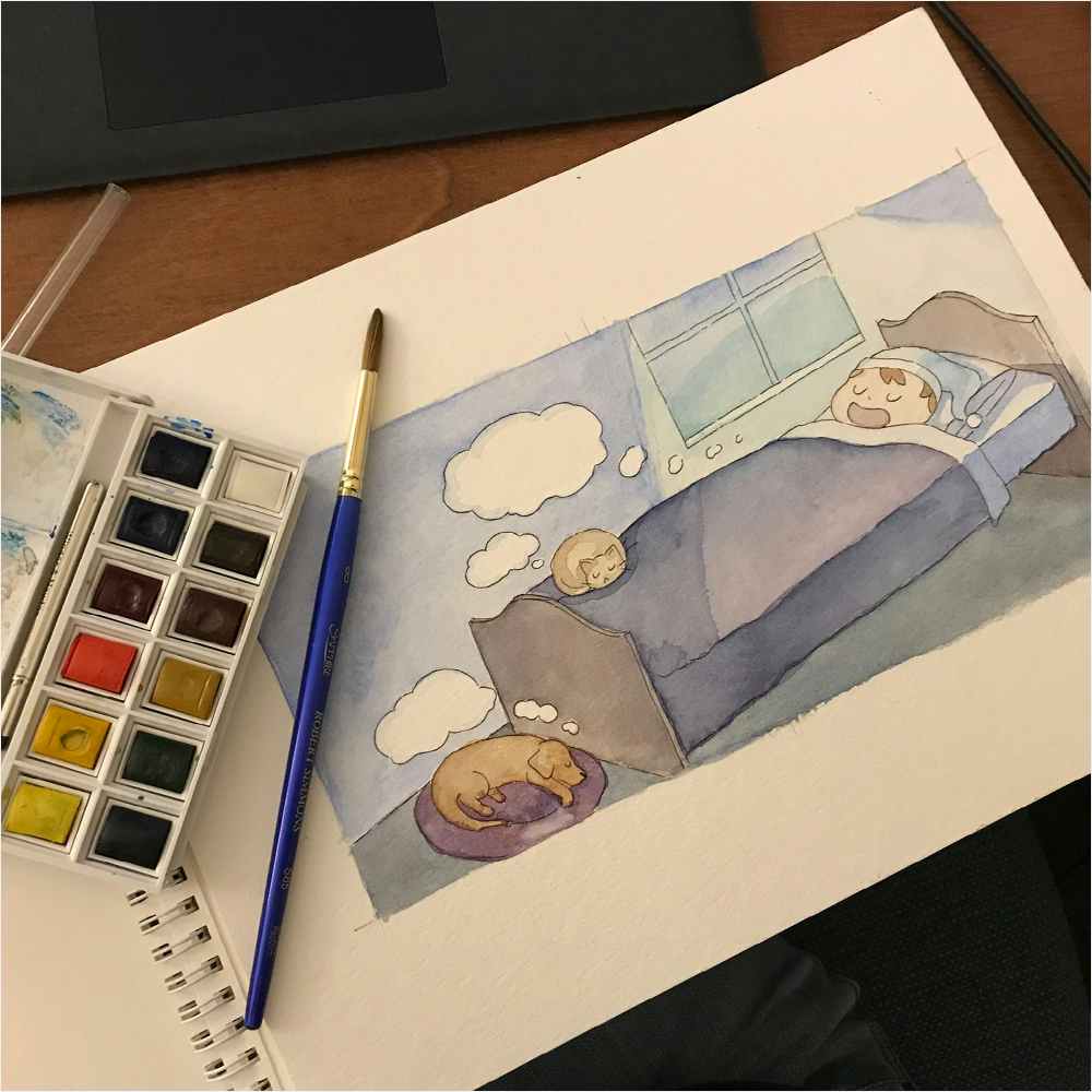 Watercolors for Z page