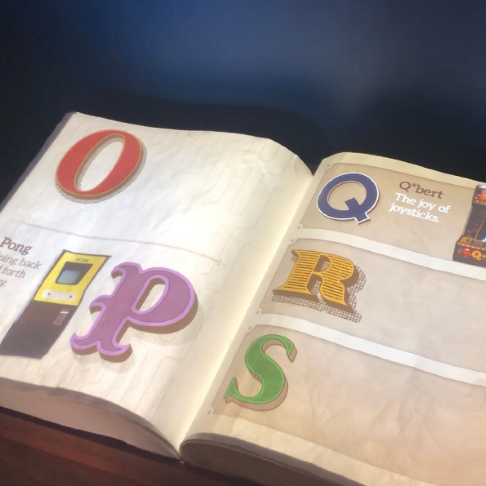 Interactive projected book