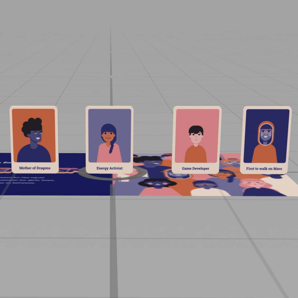Cards on a 3D Software for an AR interaction