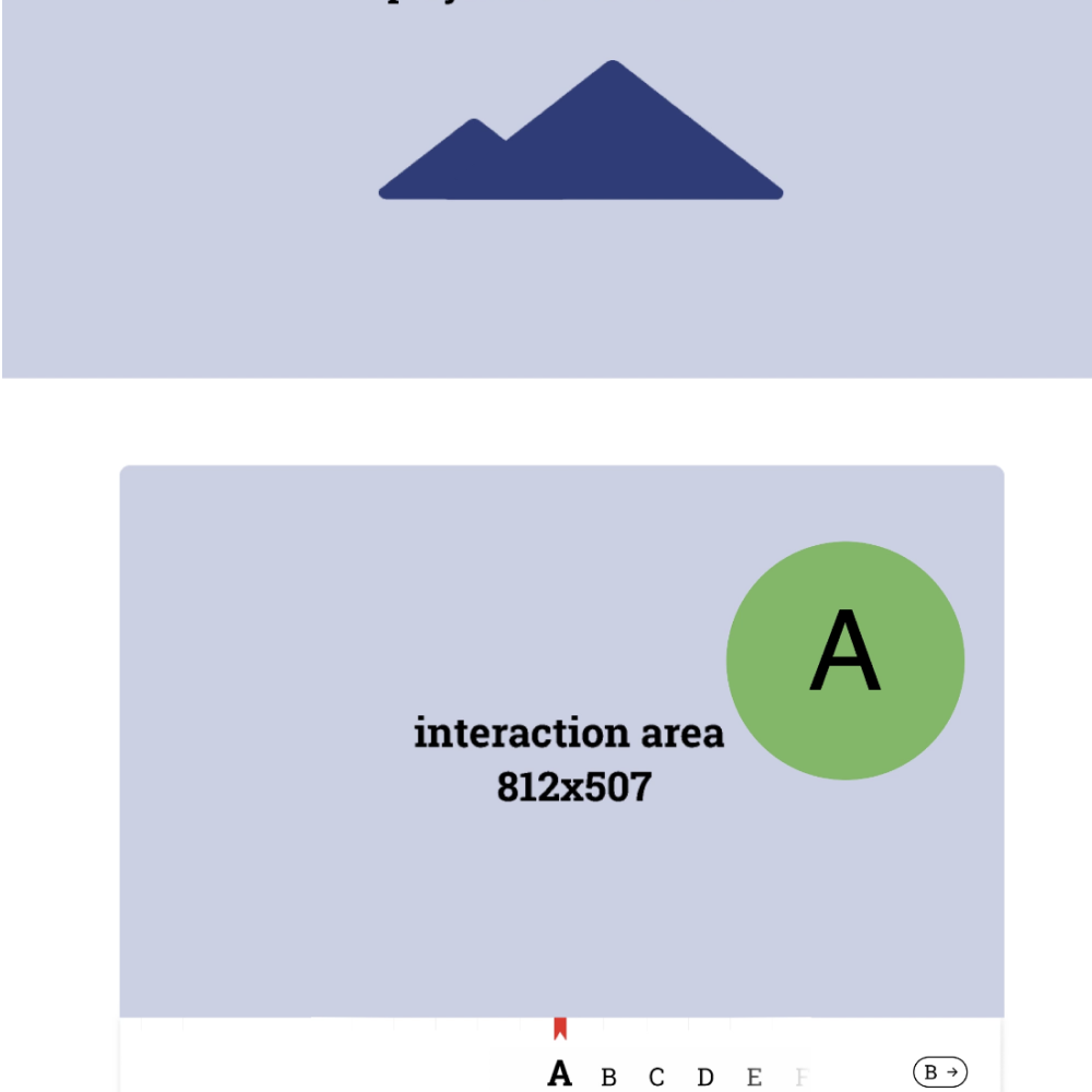 
Wireframe of prototype wuth the Principle App