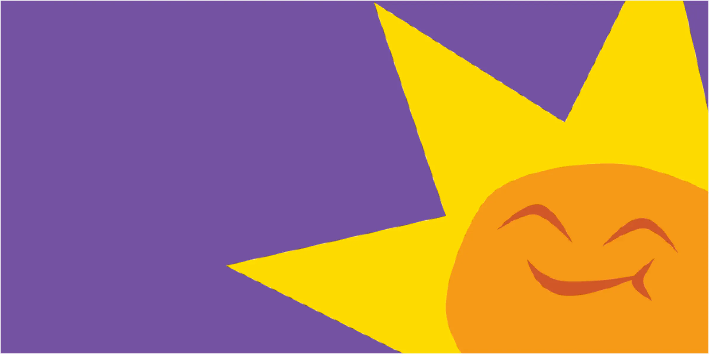A smiling sun